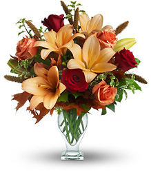 Teleflora's Fall Fantasia from Schultz Florists, flower delivery in Chicago